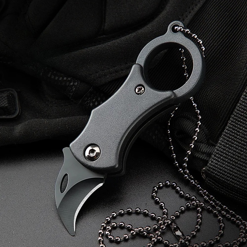 Mini Folding Pocket Knife Portable Outdoor Gear with Keychain, Ideal for Camping & Food Prep