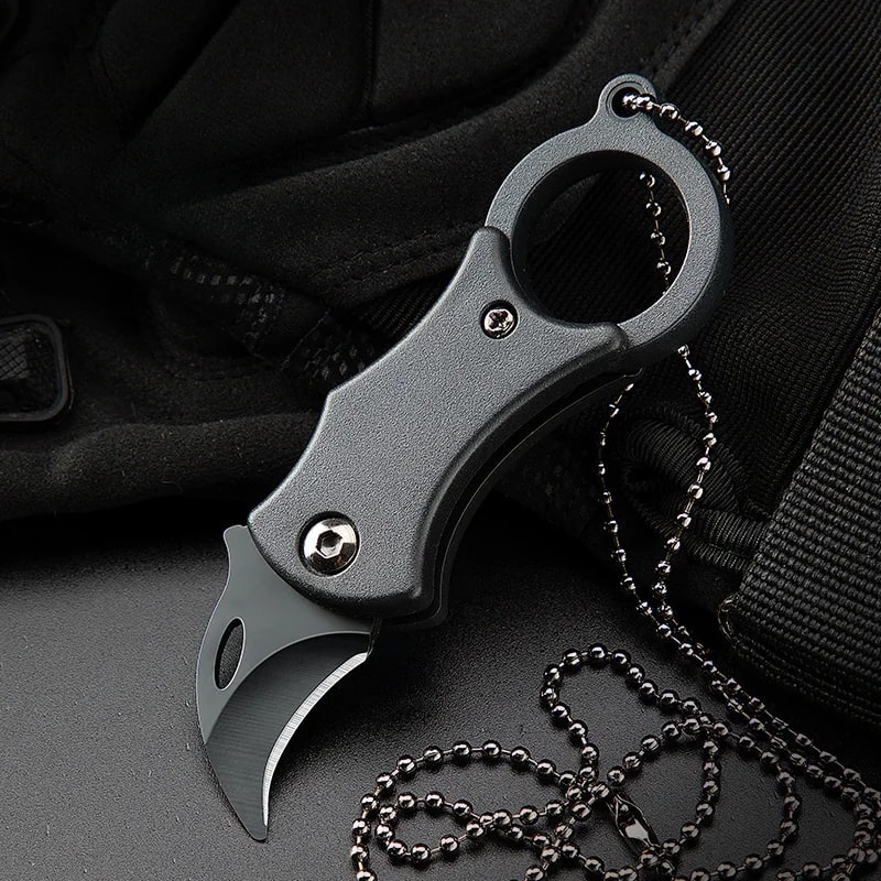 Mini Folding Pocket Knife Portable Outdoor Gear with Keychain, Ideal for Camping & Food Prep