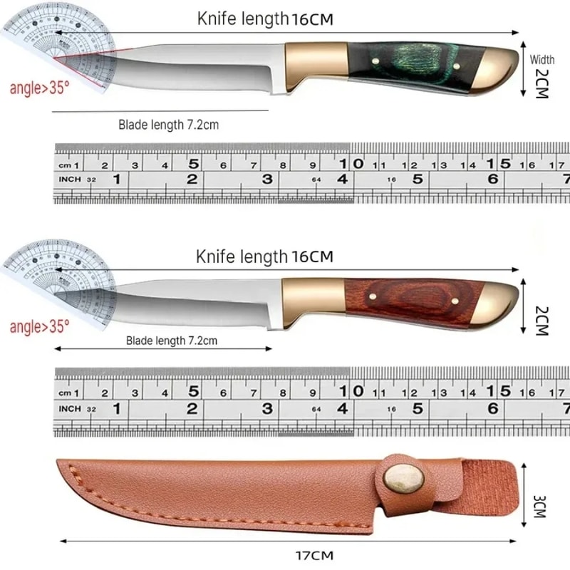 Portable EDC Survival Knife Multi-functional Outdoor Boning, BBQ, and Pocket Knife