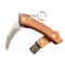 Mushroom Folding Knife Rosewood Handle, Stainless Steel Blade, BBQ Tool for Camping & Outdoor Bushcraft