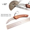 Mushroom Folding Knife Rosewood Handle, Stainless Steel Blade, BBQ Tool for Camping & Outdoor Bushcraft