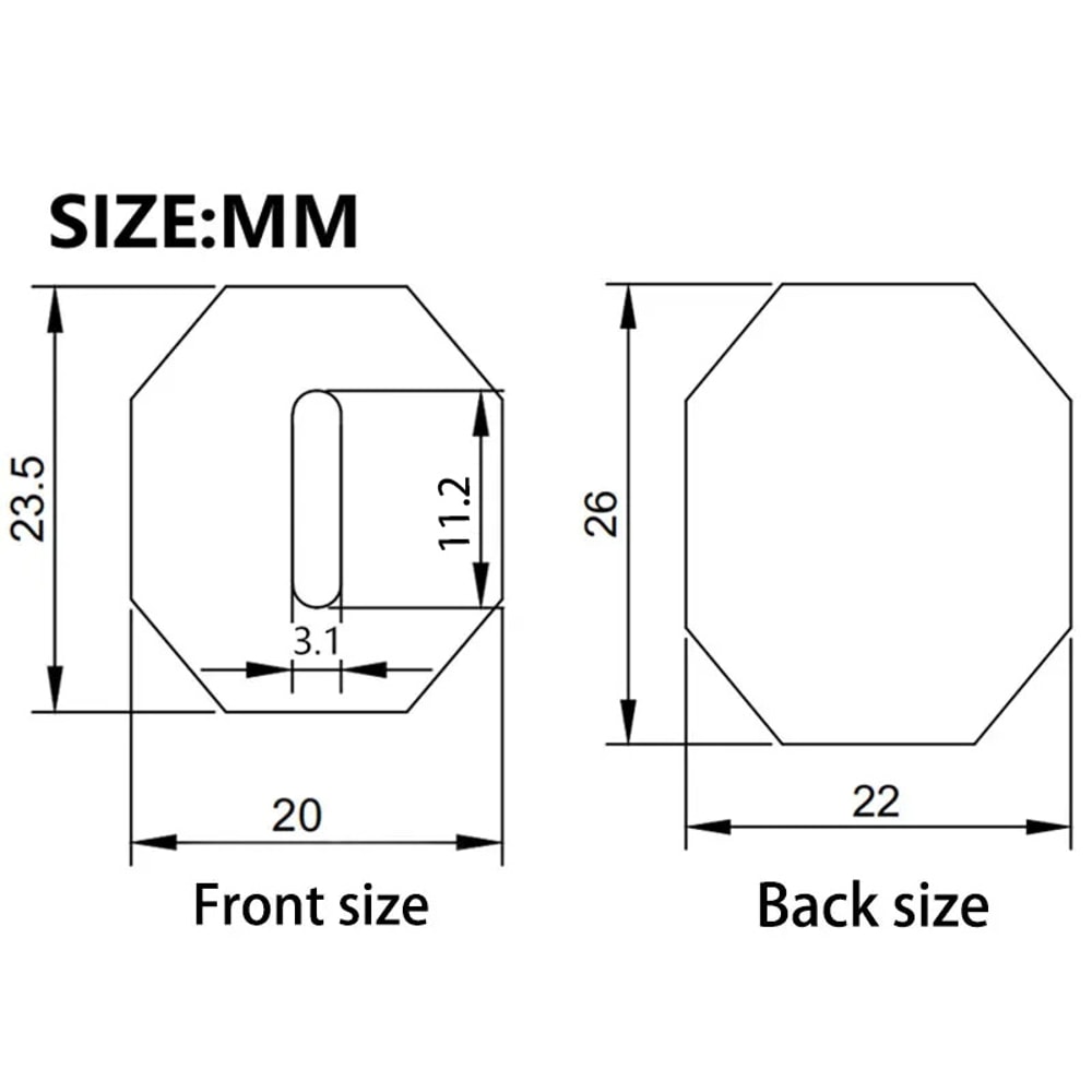 Olive Wood Ebony Octagonal Knife Handle For DIY Kitchen Knives 2