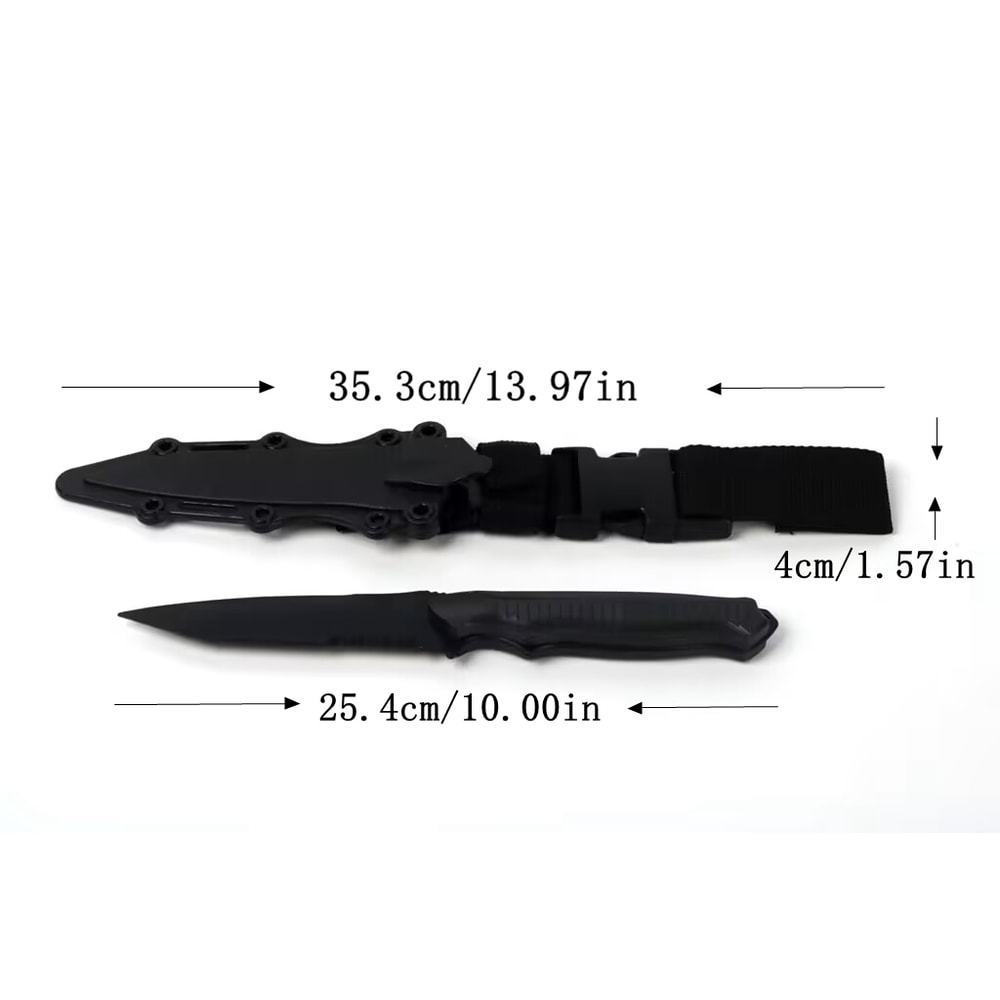 Tactical Rubber Knife Model Perfect Gift for Military Fans & Training Simulation