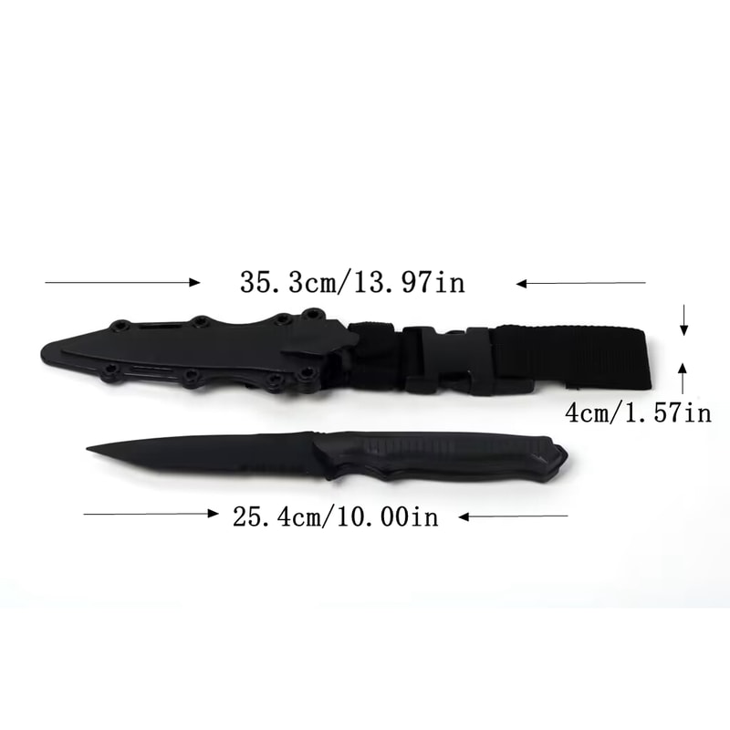 Tactical Rubber Knife Model Perfect Gift for Military Fans & Training Simulation