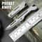 Titanium Folding Utility Knife Portable Mini Pocket Tool For Outdoor Use Box Opening 3