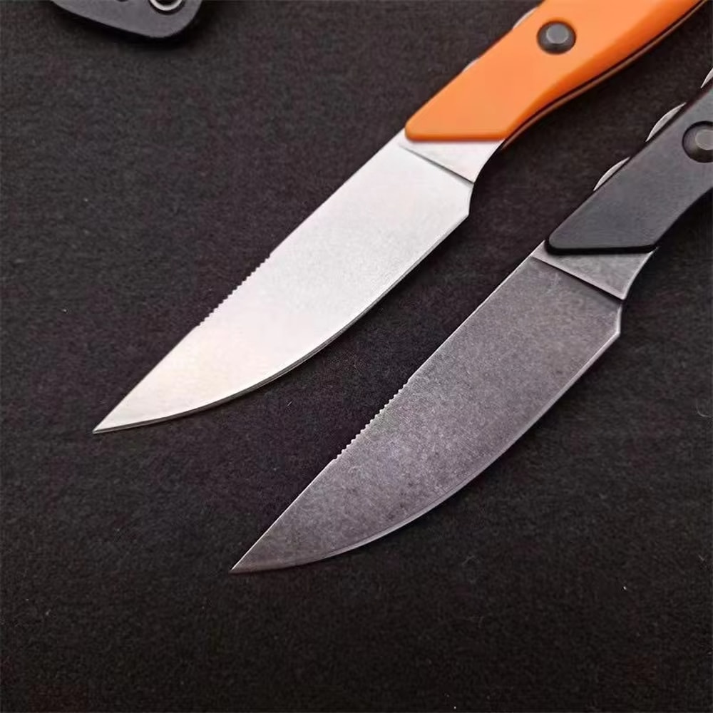 Portable Fixed Blade EDC Knife for Camping, Hiking, and Outdoor Rescue Durable Santoprene Handle