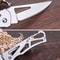 Stainless Steel Folding Fruit Knife with Non-slip Handle Ideal for Outdoor and Kitchen Use