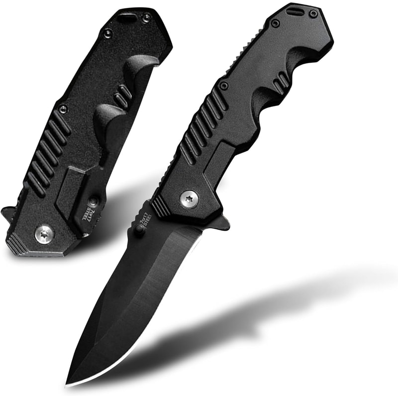 Folding Pocket Knife With Stainless Steel Blade Compact EDC Knife For Men And Women Ideal For Campi 0