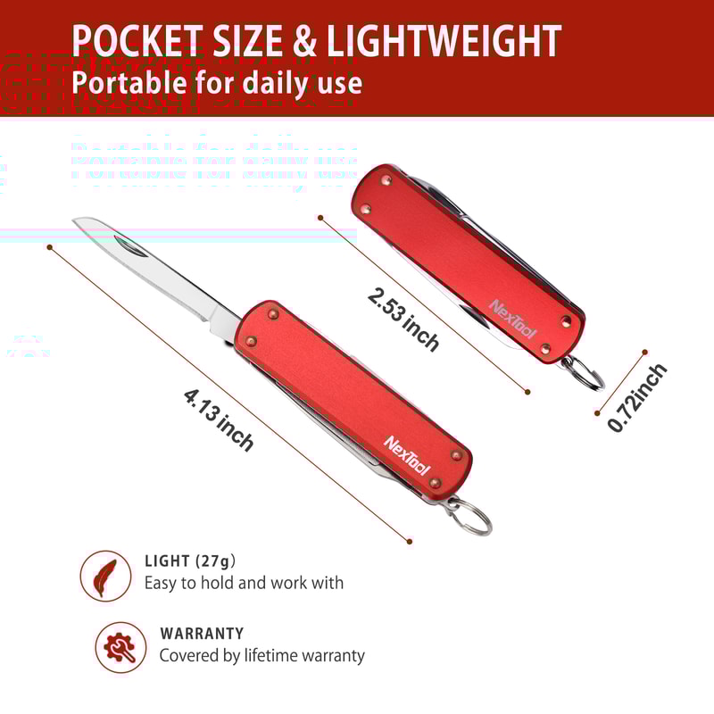 Mini Folding Pocket Knife Multifunctional Outdoor Scissors Screwdriver Nail File Creative Tool 4