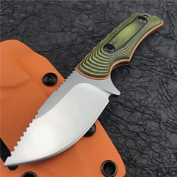 hidden canyon hunter tactical fixed blade knife drop point blade & k sheath for outdoor hunting & edc