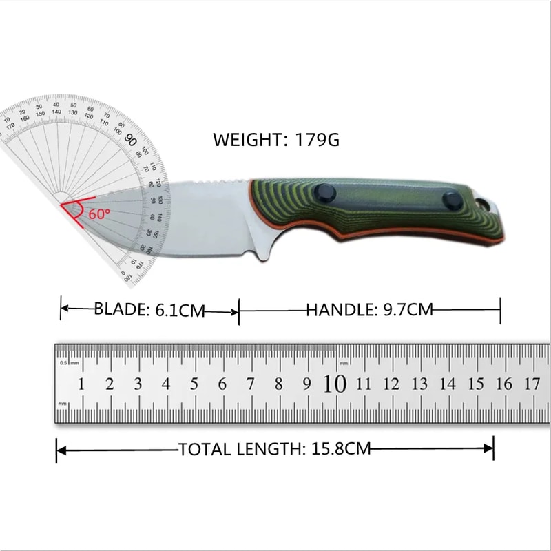 Hidden Canyon Hunter Tactical Fixed Blade Knife Drop Point Blade K Sheath For Outdoor Hunting EDC 4