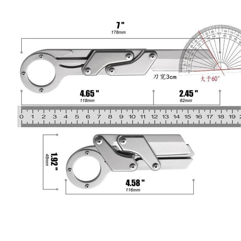 Premium Mechanical Folding Knife Durable High Hardness And Multifunctional Outdoor Utility Knife 3