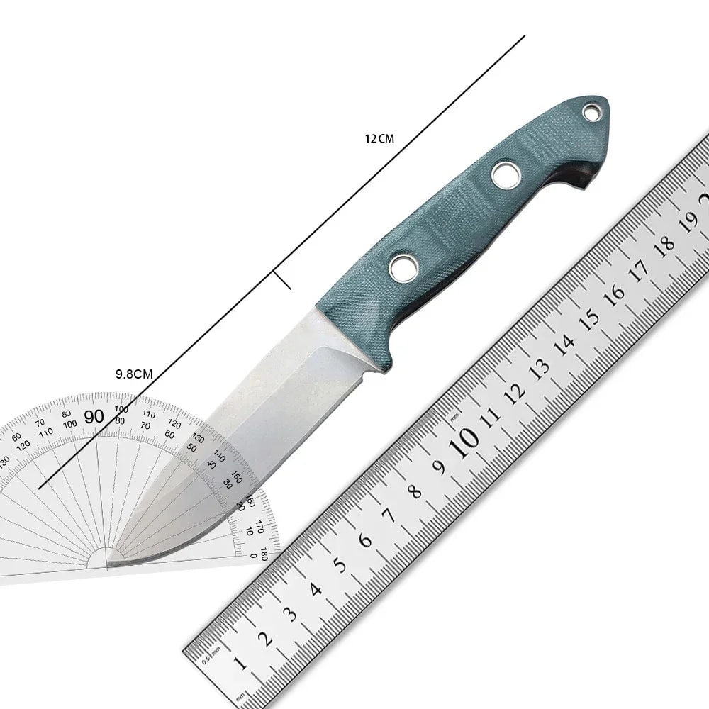 Fixed Blade Survival Knife with Sheath Wilderness EDC, Rescue & Hunting Knife