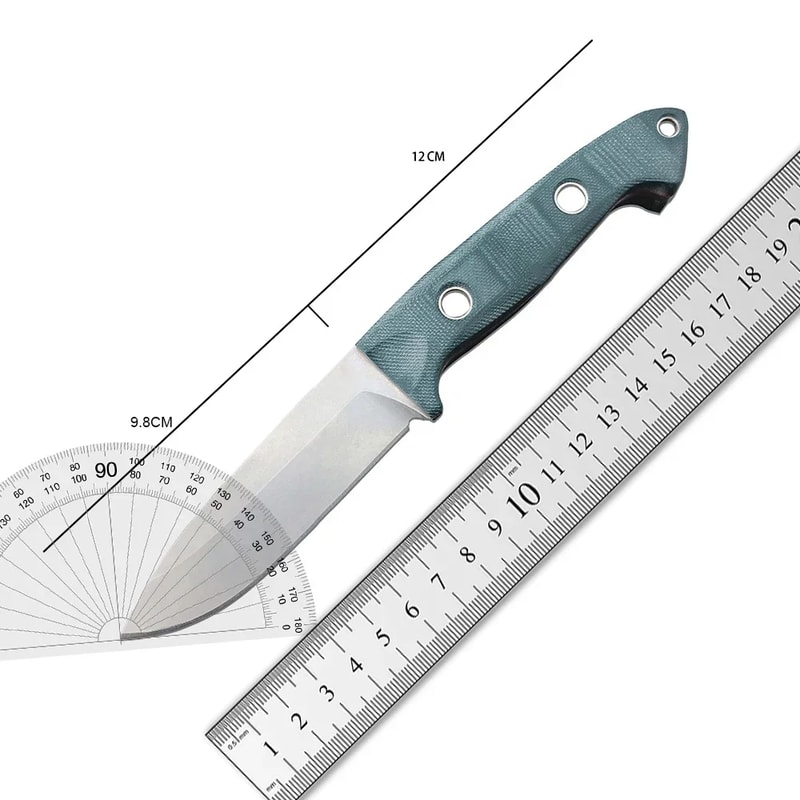 Fixed Blade Survival Knife with Sheath Wilderness EDC, Rescue & Hunting Knife