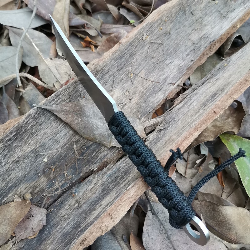 High Carbon Tactical Fixed Blade Knife for Hunting, Camping & Survival