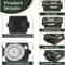 HighPrecision Outdoor Waterproof Tactical Compass For Survival Exploration 2