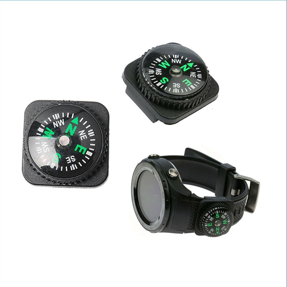 Mini Compass Button for Survival Paracord Bracelet Portable Emergency Navigation Tool for Watch Bands
