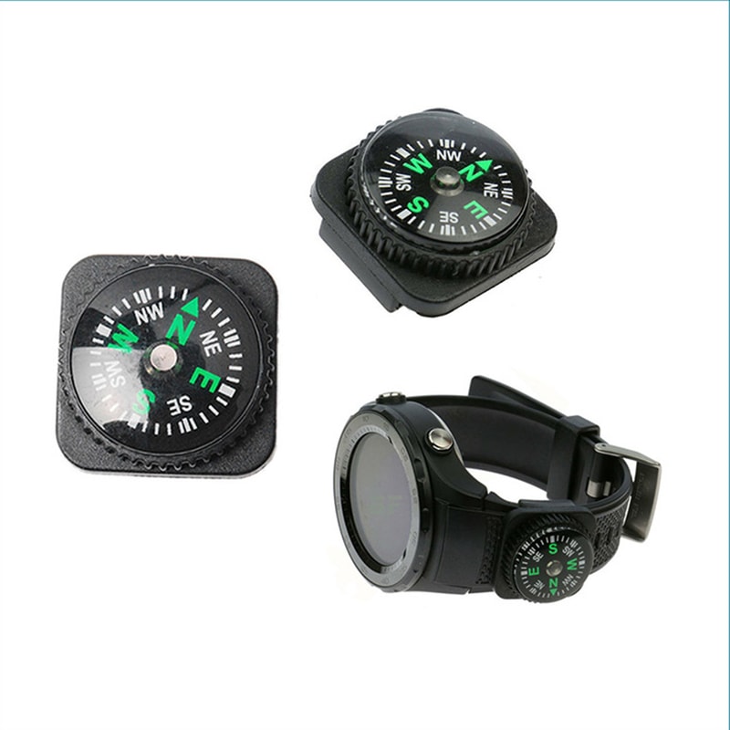Mini Compass Button for Survival Paracord Bracelet Portable Emergency Navigation Tool for Watch Bands