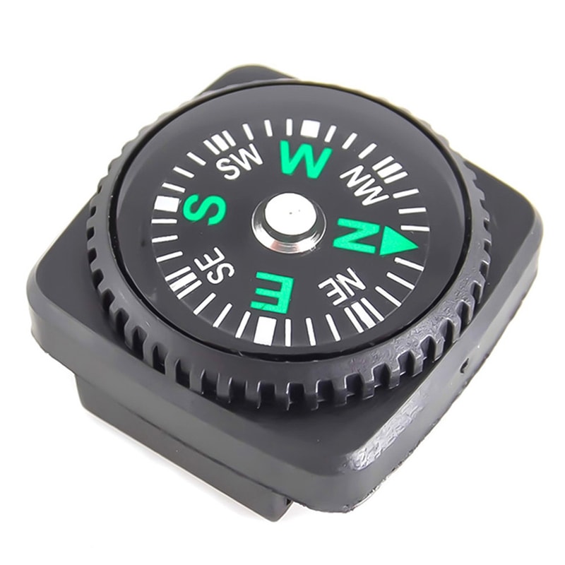 Mini Compass Button for Survival Paracord Bracelet Portable Emergency Navigation Tool for Watch Bands