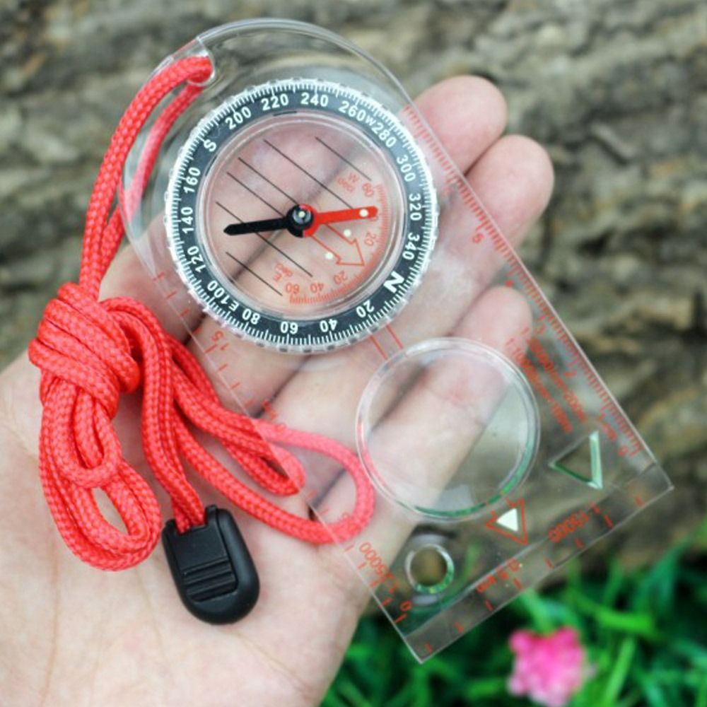 Orienteering Baseplate Compass for Hiking & Camping Tactical Lensatic Army Gear