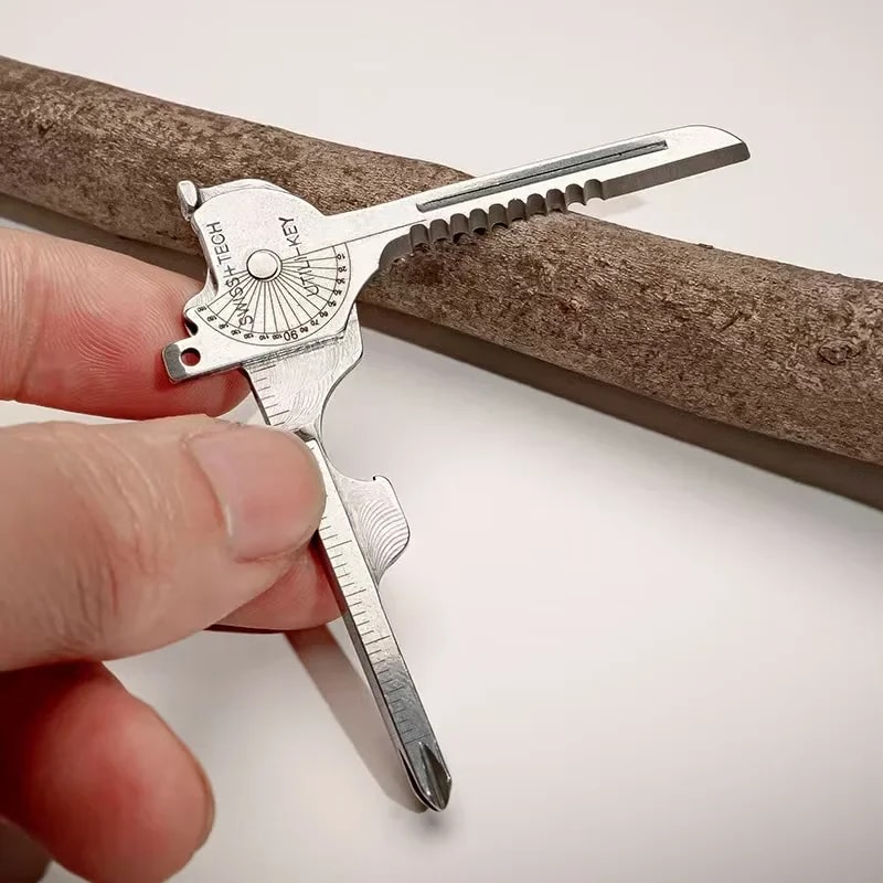 Multi-Function Folding Keychain Tool EDC Survival Pocket Plier with Screwdriver & Opener