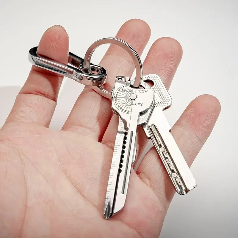 Multi-Function Folding Keychain Tool EDC Survival Pocket Plier with Screwdriver & Opener