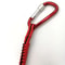 Heavy-Duty Bungee Tool Lanyard with Carabiner Hook Capacity for Climbing & Safety Work