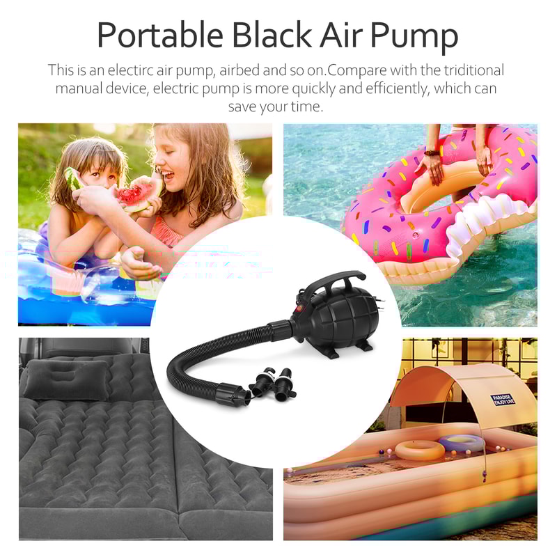 Portable Air Pump for Air Beds, Mattresses, and Camping Gear Compact, Efficient, and Quick Inflation Tool