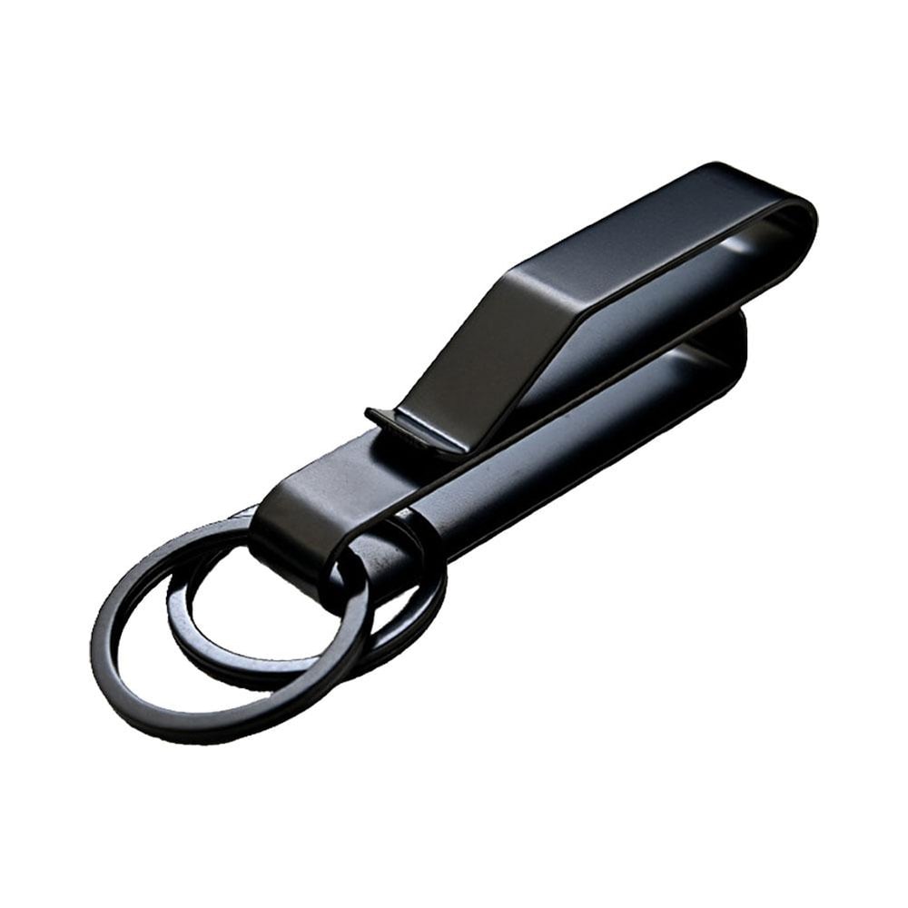 Stainless Steel Keychain Clip Durable Anti-Lost Key Holder for Outdoor Use