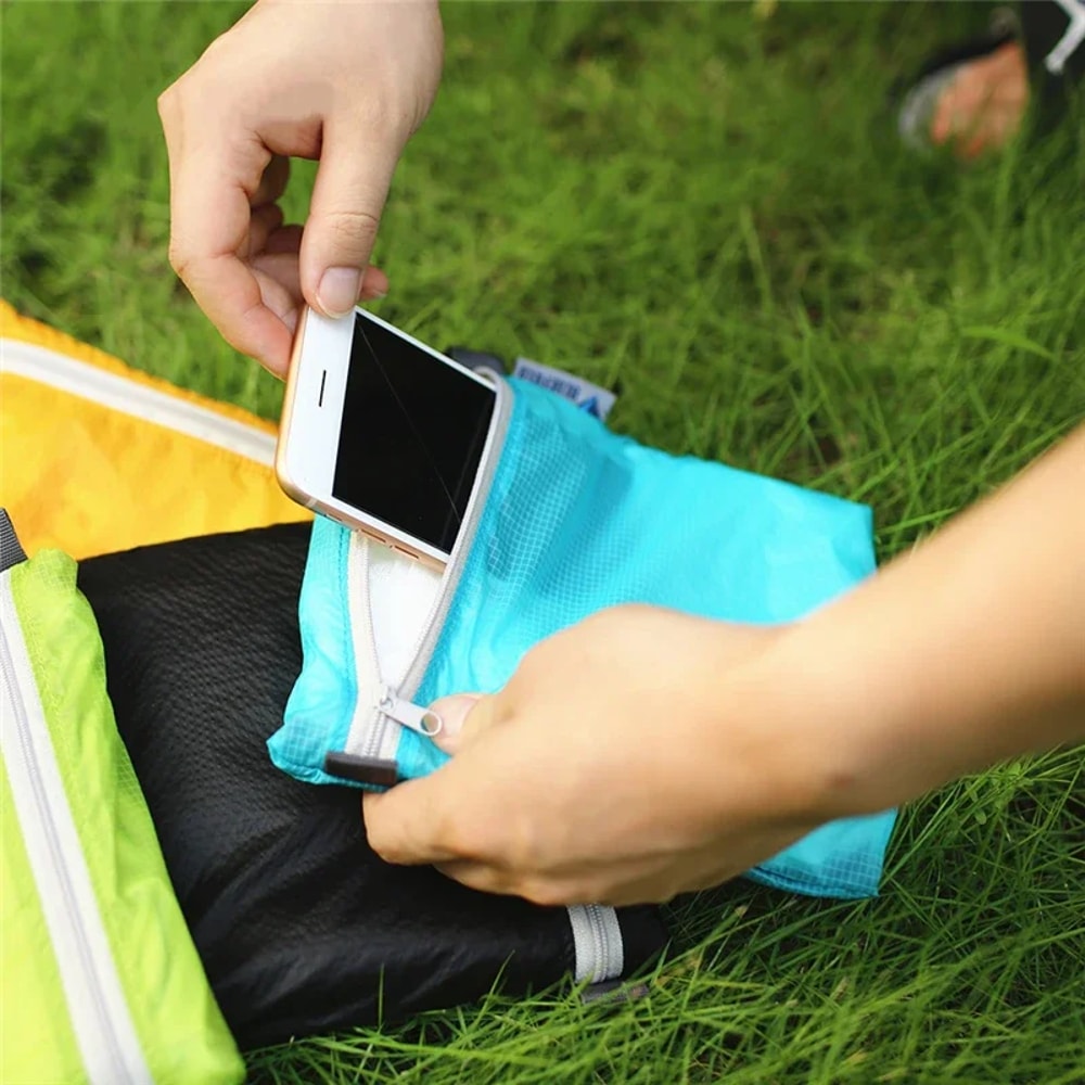 Waterproof Outdoor Pouch For Camping And Hiking With Zipper And Hook Ultralight Travel Storage Bag 2