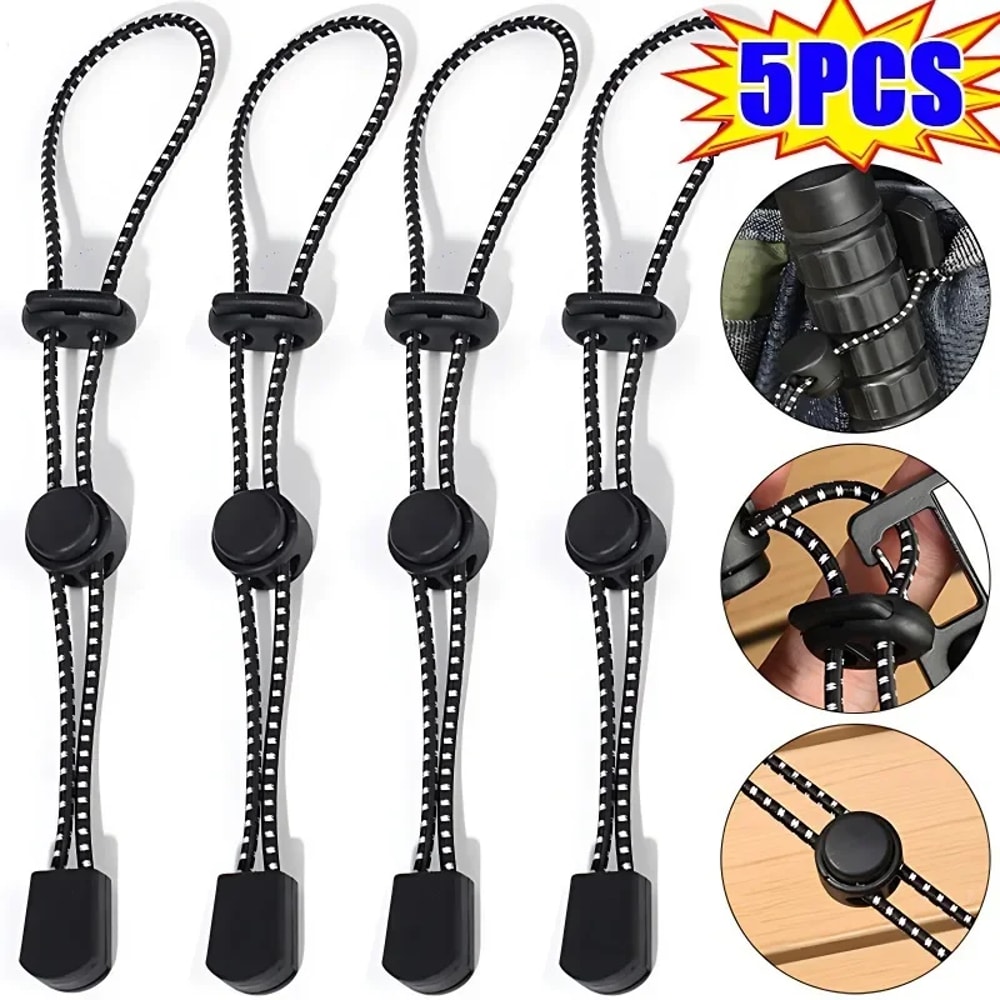 Elastic Backpack Cord Buckles For Hiking And Camping Poles Secure Versatile Durable 6