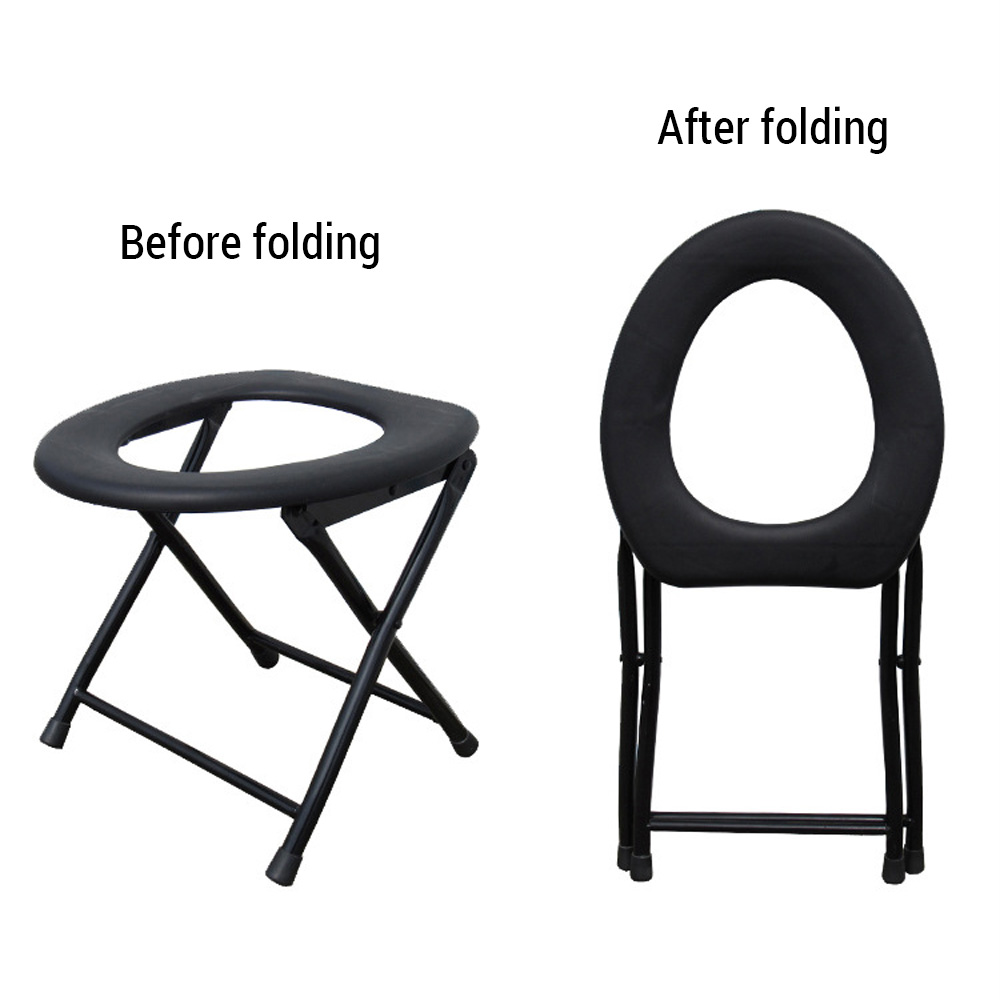 Heavy-Duty Folding Toilet Seat for Travel and Camping Anti-Slip, Portable, and Durable for Adults