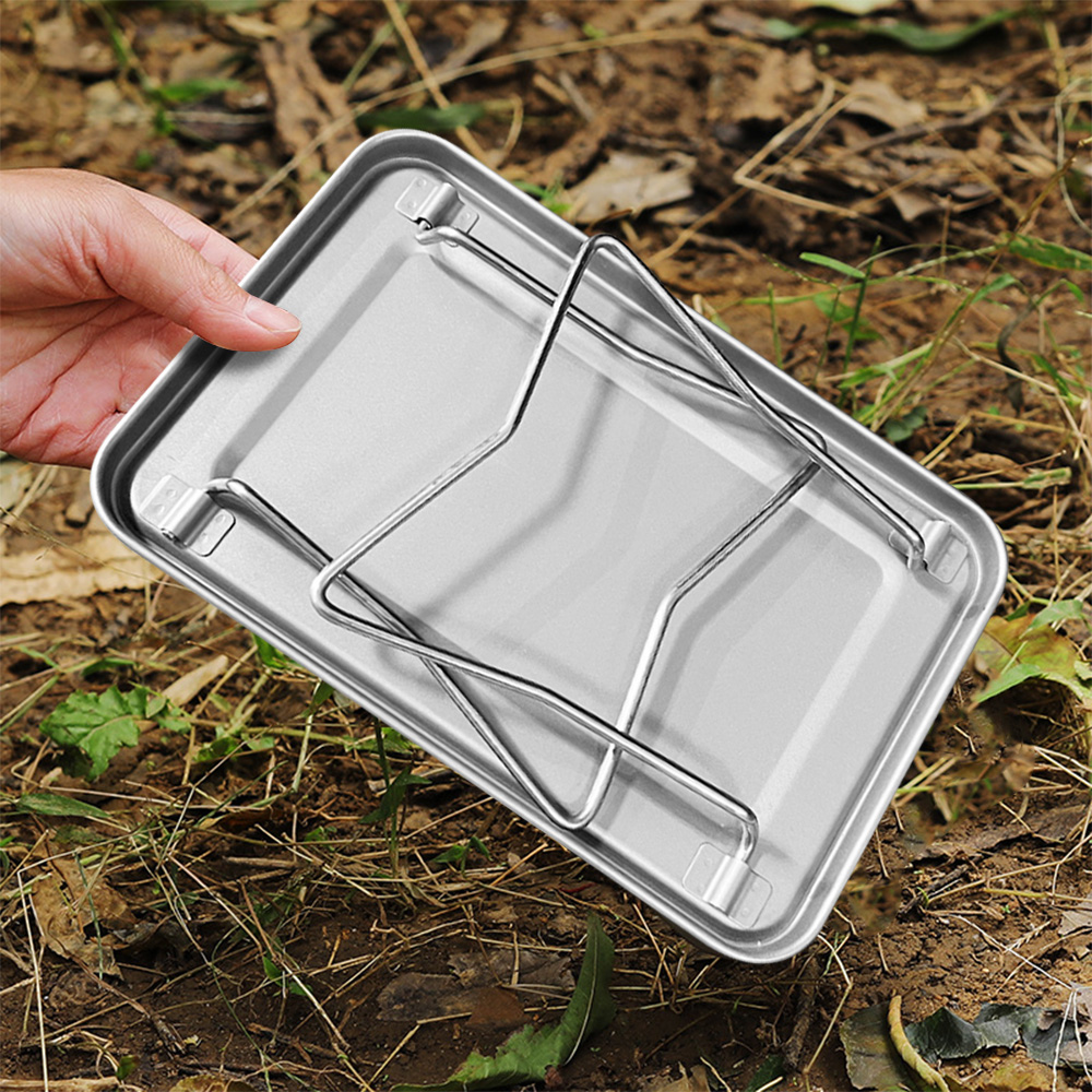 Ultralight Portable Mini Titanium Camping Table Versatile Foldable Picnic BBQ Table For Outdoors 4