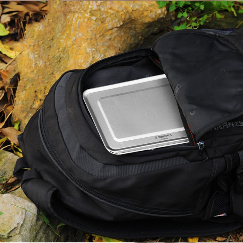 Ultralight Portable Mini Titanium Camping Table Versatile Foldable Picnic BBQ Table For Outdoors 5