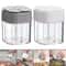Camping Spice Dispenser Jar with Lid Transparent, Compartment Salt & Pepper Shaker for Outdoor Cooking & Barbecue