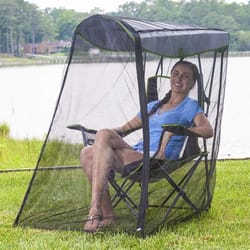 outdoor swing chair sun protection cover with mosquito net for camping and patio furniture