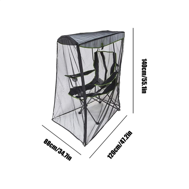 Outdoor Swing Chair Sun Protection Cover With Mosquito Net For Camping And Patio Furniture 5