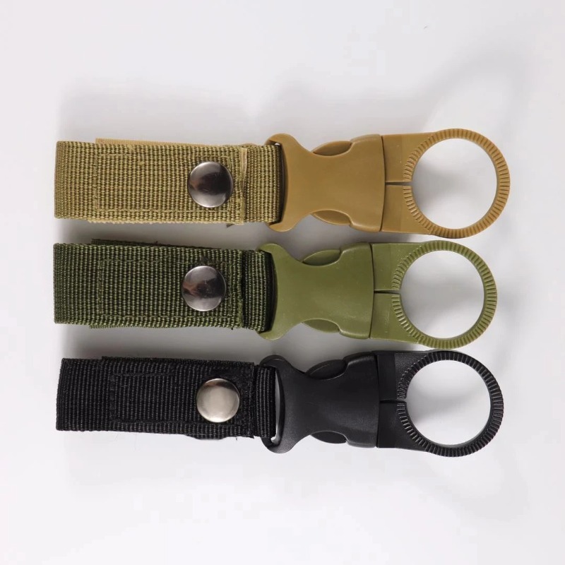 Tactical Carabiner Water Bottle Holder Keychain Clip For Outdoor Gear 0
