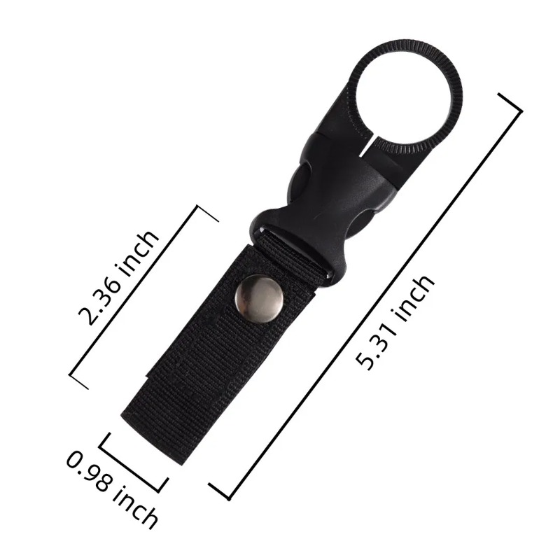 Tactical Carabiner Water Bottle Holder Keychain Clip For Outdoor Gear 3