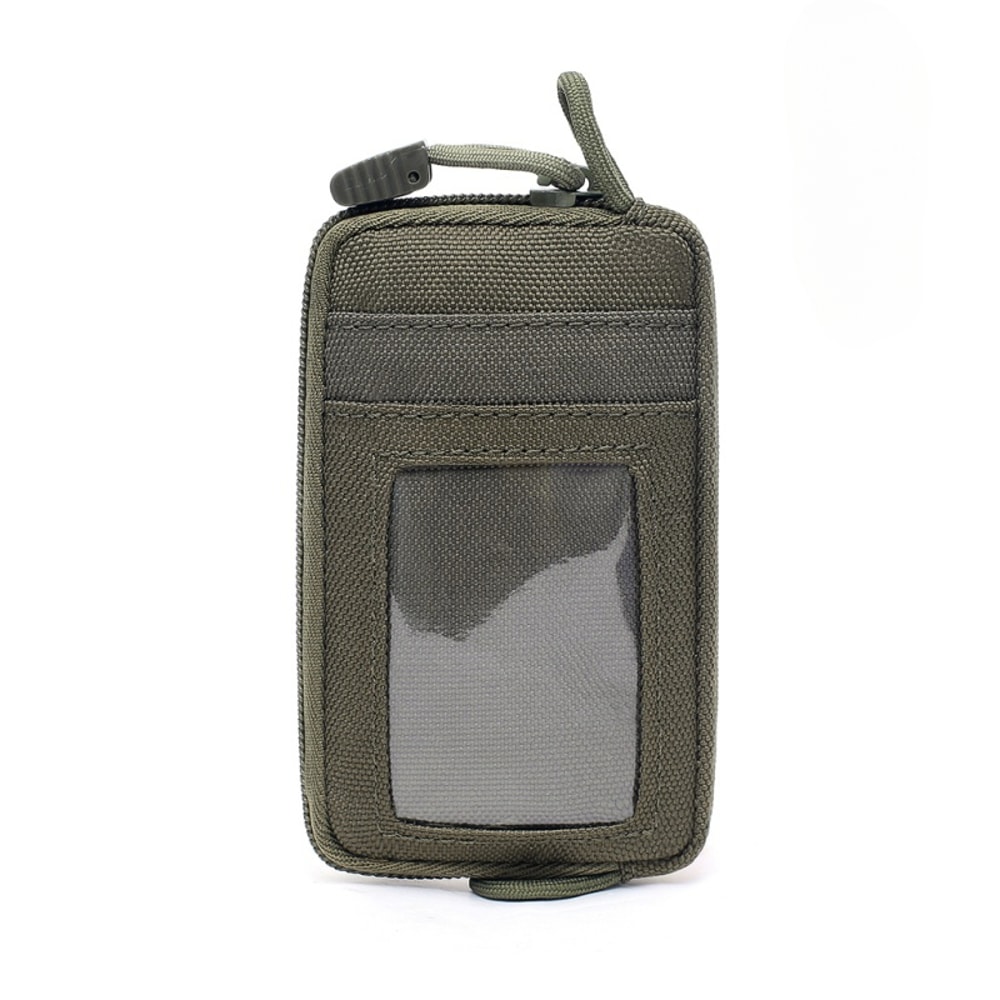 Waterproof Tactical EDC Pouch with Card Slots & Zippered Travel Wallet