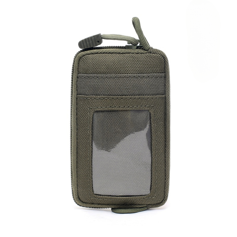Waterproof Tactical EDC Pouch with Card Slots & Zippered Travel Wallet