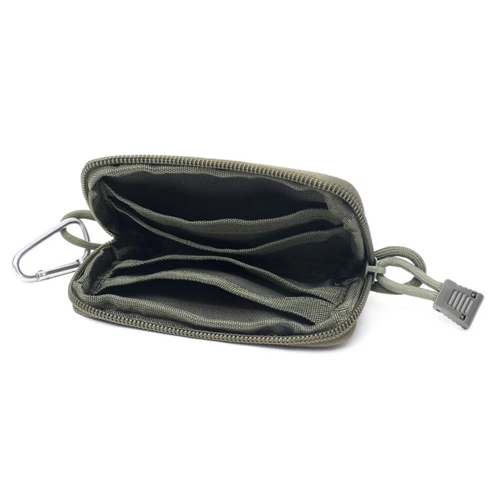 Waterproof Tactical EDC Pouch with Card Slots & Zippered Travel Wallet