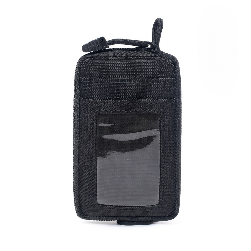 Waterproof Tactical EDC Pouch with Card Slots & Zippered Travel Wallet