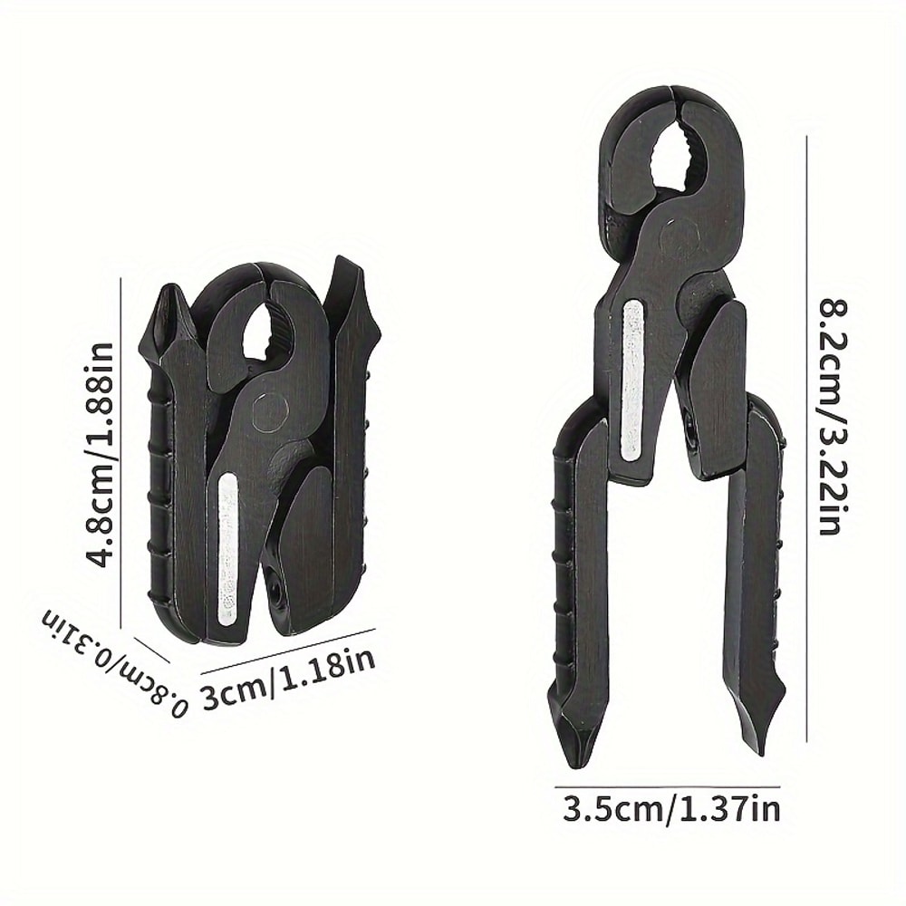 Portable Multifunctional Foldable Pliers Outdoor Camping Tool Kit 4