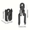Portable Multifunctional Foldable Pliers Outdoor Camping Tool Kit 4