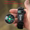 Survival Bracelet With Compass Whistle Multifunction Tactical Camping Gear 1