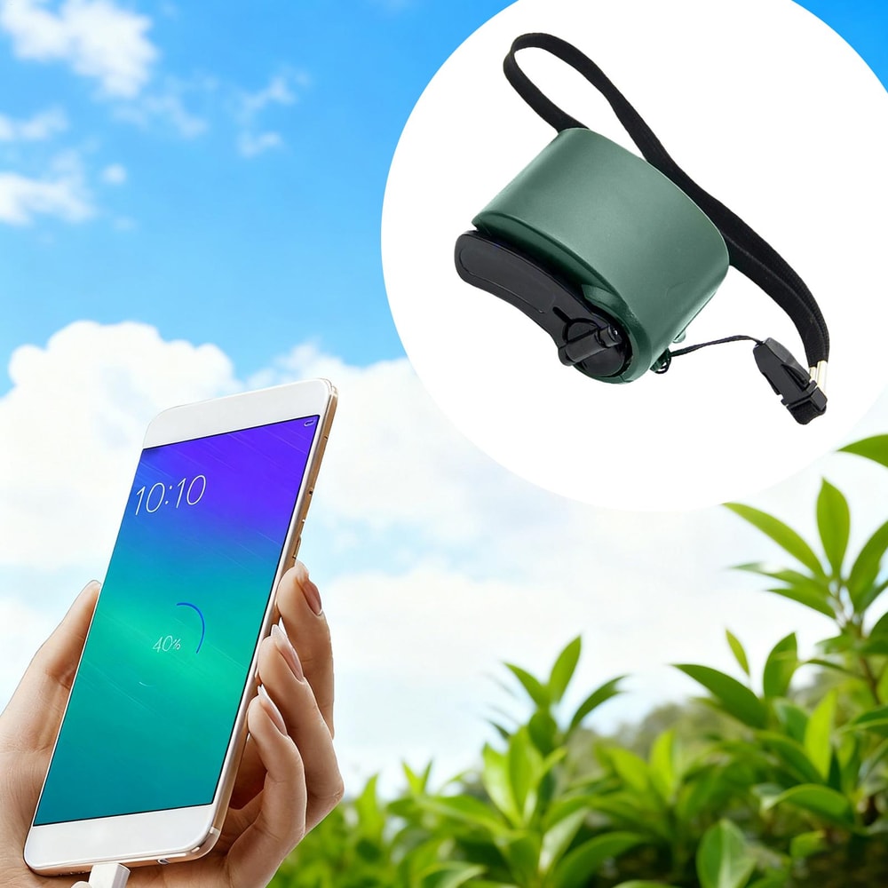 Portable Hand Crank Emergency Charger For Outdoor Survival And Travel 4