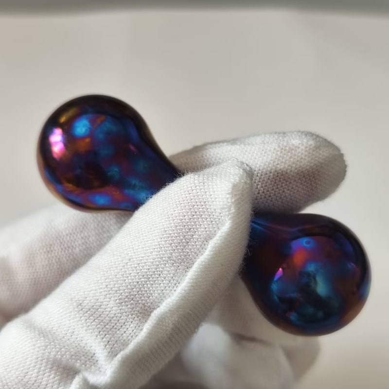 Titanium Begleri Fidget Toy Stress Relief Finger Skill Knucklebone with Paracord