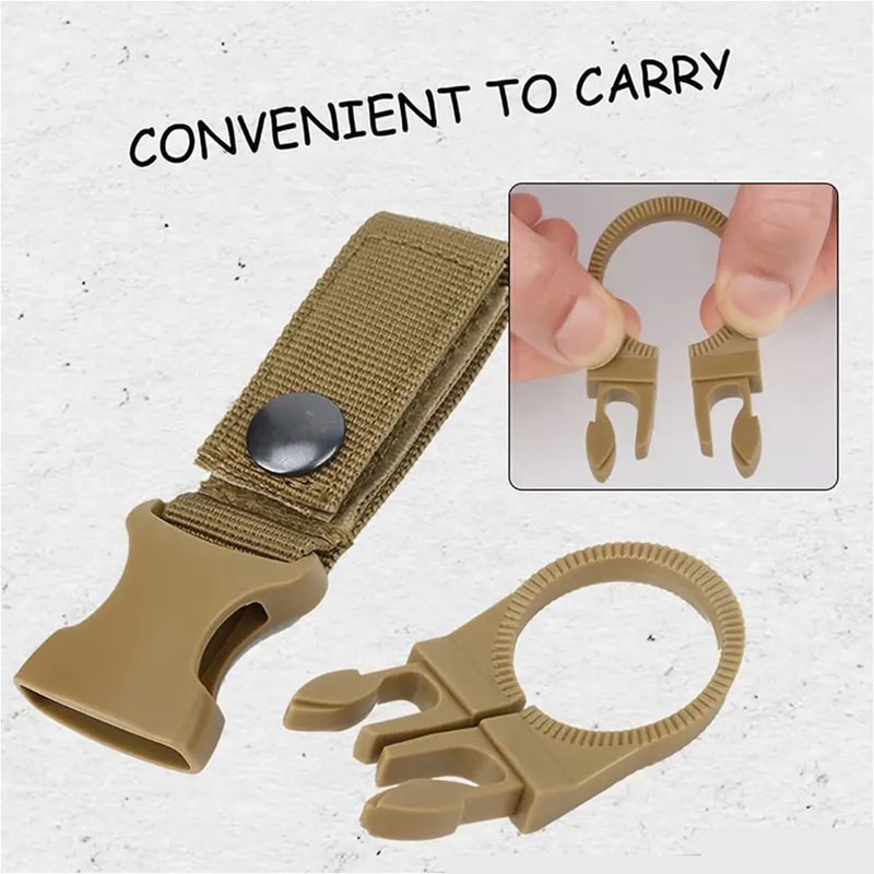 Versatile Nylon Carabiner Clips For Water Bottle Ideal For Hiking Camping And Climbing 2