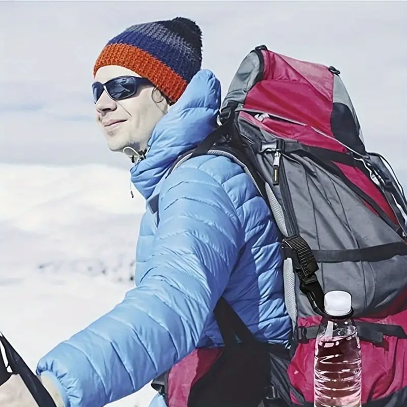 Versatile Nylon Carabiner Clips For Water Bottle Ideal For Hiking Camping And Climbing 3